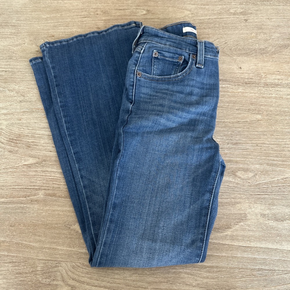 Levi's 726 Flare Women's Jeans 25 Stretch Denim Blue 28" inseam